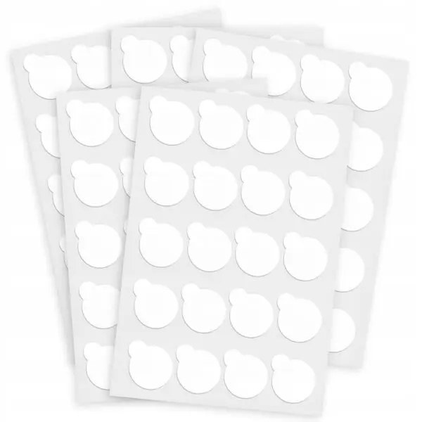 Naklejki Jednorazowe pod Klej do przedłużania rzęs Zestaw 10 arkuszy (200 naklejek)