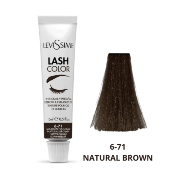 Levissime Lash Color Farba do Brwi i Rzęs Naturalny Brązowy 6-71 15 ml