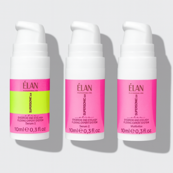 ELAN SUPERSONIC 2.0 Zestaw do Laminacji brwi i rzęs 3 x 10 ml