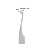 STALEKS PRO Pęseta do Rzęs EXPERT 41 TYPE 6 (w kształcie litery L, 75`) - obrazek 3