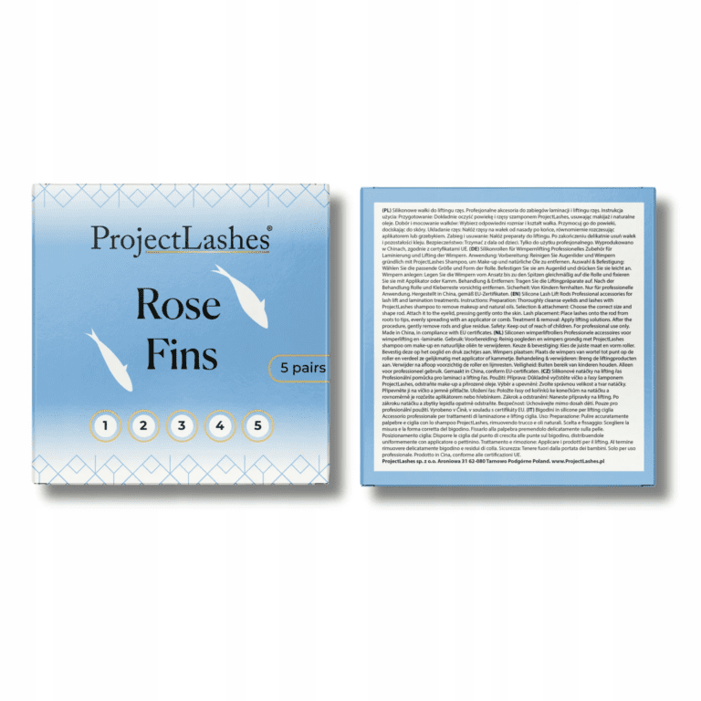 Project Lashes Wałki Rose Fins 5 rozmiarów - obrazek 3