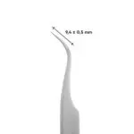 STALEKS PRO Pęseta do Rzęs EXPERT 41 TYPE 1 (wygięta) - obrazek 3