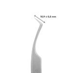 STALEKS Pęseta do Rzęs EXPERT 41 TYPE 2 (w kształcie litery L, 40`) - obrazek 3