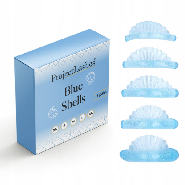 ProjectLashes Wałki Blue Shells 5 rozmiarów