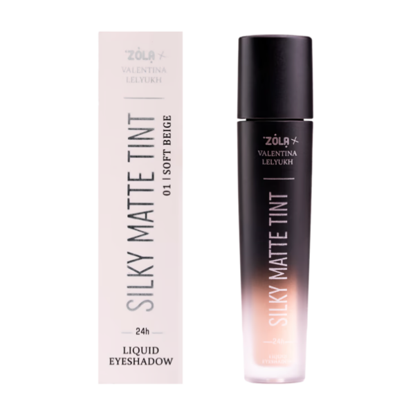 ZOLA Silky Matte Tint Płynne Cienie do Powiek 01 Soft Beige 5 ml