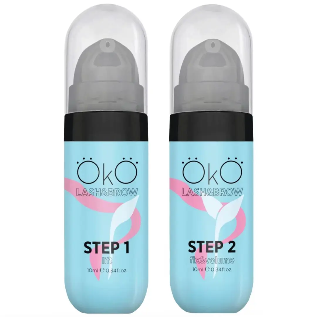 02974b085ac70f65e8c9daaa4b3c592f.png OkO Zestaw do Laminacji Brwi i Rzęs Step 1 + Step 2, 2 x 10 ml