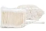 Patyczki kosmetyczne higieniczne biodegradowalne 300 szt – bawełna 100% + papier (dwustronne)