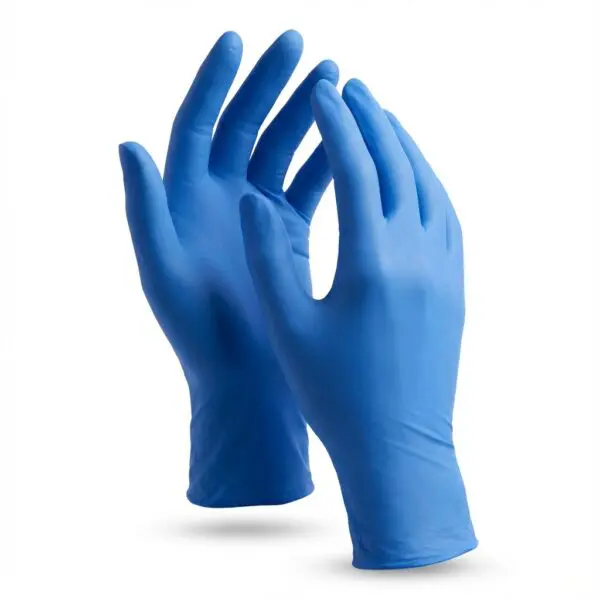 Rękawiczki Nitrylowe Niebieskie S 100 szt