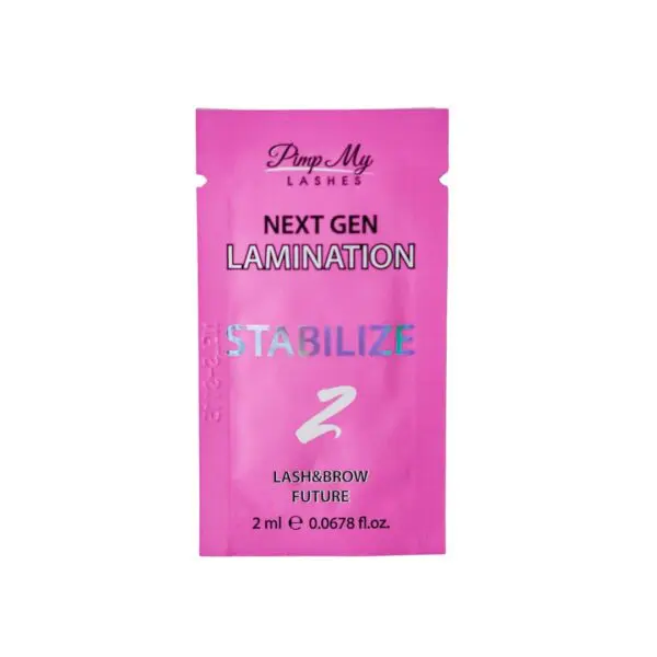 Pimp My Lashes Preparat neutralizujący do laminacji rzęs i brwi Stabilize 2 NEXT GEN LAMINATION 2 ml