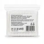 Patyczki kosmetyczne higieniczne biodegradowalne 300 szt – bawełna 100% + papier (dwustronne) - obrazek 2