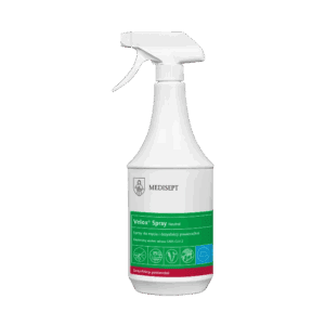 Medisept Velox Spray Płyn do Mycia i Dezynfekcji Powierzchni Zapach Neutralny Butelka ze Spryskiwaczem 1 L