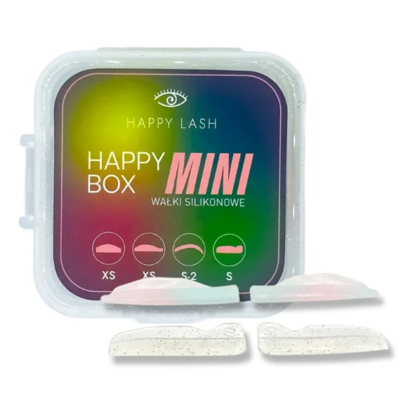 Happy Lash Happy Box MINI Zestaw Wałeczków Silikonowych do Laminacji Rzęs (4 rozmiary)