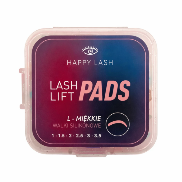 Happy Lash L - Miękkie Zestaw Wałeczków Silikonowych do Laminacji Rzęs (6 rozmiarów)