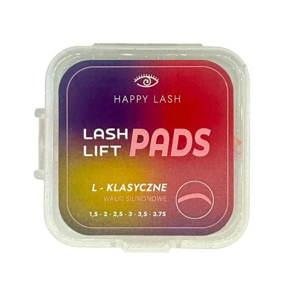 Happy Lash L - Klasyczne Zestaw Wałeczków Silikonowych do Laminacji Rzęs (6 rozmiarów)