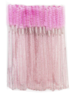 Szczoteczki Jednorazowe Brokatowe Różowe 50 szt