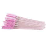 Szczoteczki Jednorazowe Brokatowe Różowe 50 szt