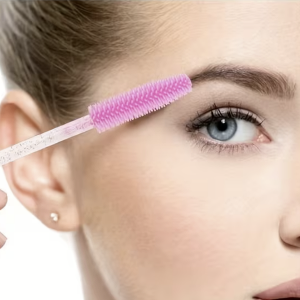 Szczoteczki Silikonowe do Rzęs Różowe Zestaw 10 szt