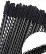 Szczoteczki Silikonowe do Rzęs Czarne Zestaw 10 szt