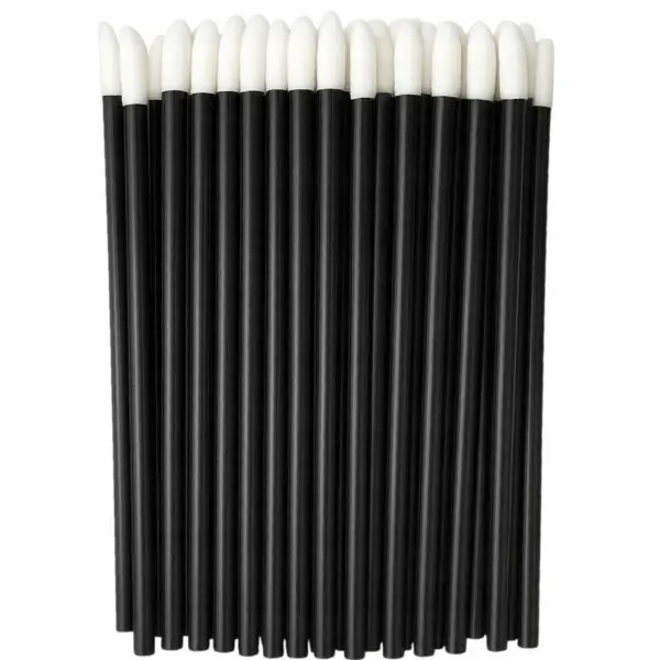 MIOKA Aplikatory Szczoteczki Welurowe do Ust Czarny 50 szt