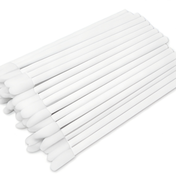 MIOKA Aplikatory Szczoteczki Welurowe do Ust Biały 50 szt