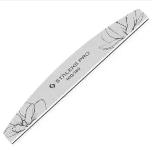 STALEKS Pilnik Mineralny do Paznokci Półksiężyc Łódka EXPERT 40 100 / 180 grit 1 szt