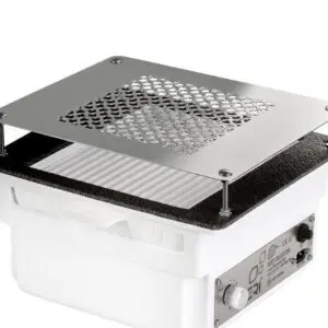TERI Pochłaniacz Pyłu Do Zabudowy Turbo M White Silver Mesh Biały Srebrna Kratka