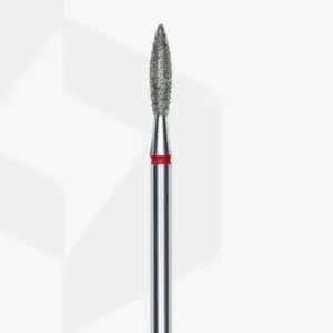 STALEKS Frez Diamentowy Płomień Czerwony 2,3 mm / 10 mm 1 szt
