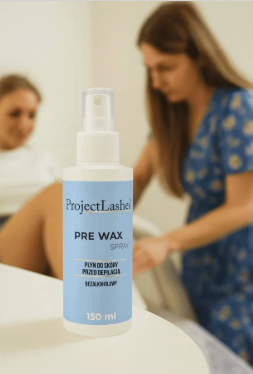 ProjectLashes PRE WAX Spray Bezalkoholowy Płyn przed depilacją 150 ml
