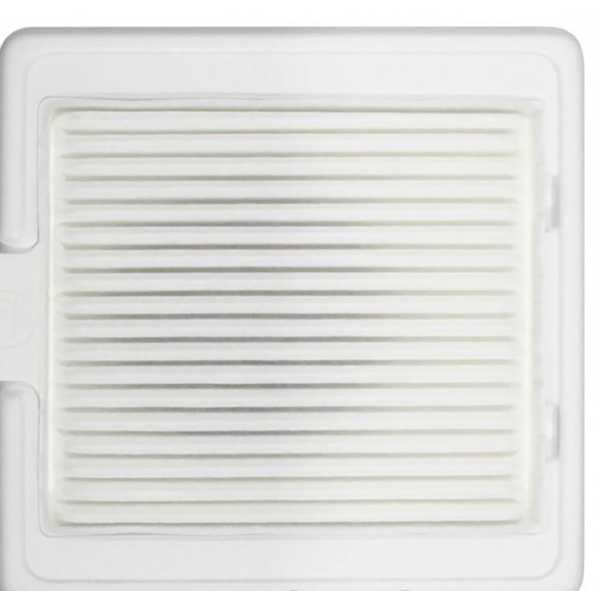 TERI Pochłaniacz Pyłu Do Zabudowy Turbo M White Silver Mesh Biały Srebrna Kratka