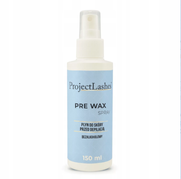 ProjectLashes PRE WAX Spray Bezalkoholowy Płyn przed depilacją 150 ml