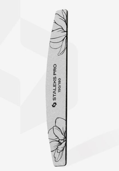 STALEKS Pilnik Mineralny do Paznokci Półksiężyc Łódka EXPERT 40 150 / 180 grit Zestaw 25 szt