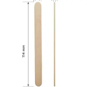 STALEKS Drewniane Szpatułki do Depilacji EXPERT 150 mm x 17 mm 5 szt