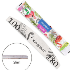 ABA GROUP Pilnik Do Paznokci Bezpieczny Pakiet Półksiężyc 100/180 Slim 25 szt