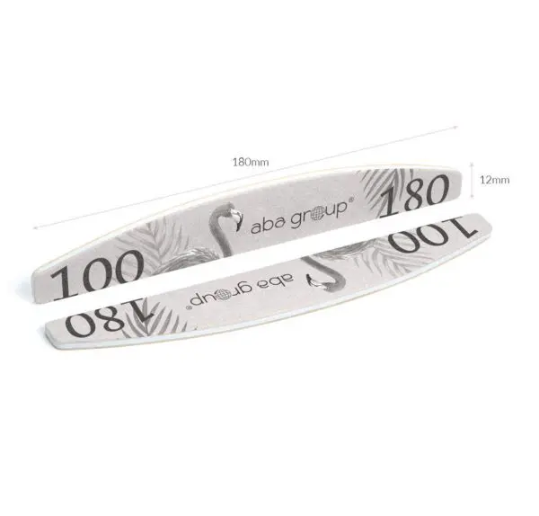 ABA GROUP Pilnik Do Paznokci Bezpieczny Pakiet Półksiężyc 100/180 Standard 25 szt