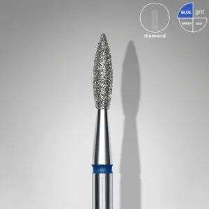 STALEKS Frez Diamentowy Płomień Niebieski 2,1 mm / 8 mm 1 szt