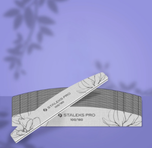 STALEKS Pilnik Mineralny do Paznokci Półksiężyc Łódka EXPERT 40 100 / 180 grit Zestaw 25 szt - obrazek 3