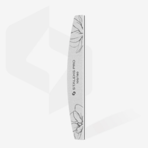 STALEKS Pilnik Mineralny do Paznokci Półksiężyc Łódka EXPERT 40 100 / 180 grit Zestaw 25 szt