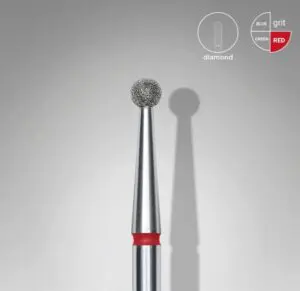 STALEKS Frez Diamentowy Kulka Czerwona 2,5 mm 1 szt