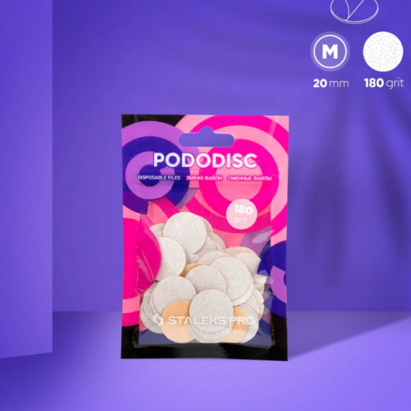 STALEKS Pilniki Samoprzylepne Do Pododisc M 180 grit 50 szt