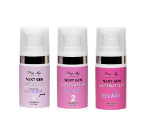 Pimp My Lashes Zestaw do Koreańskiej Laminacji Rzęs i Brwi NEXT GEN 3 x 15 ml
