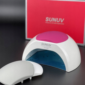 SUNUV Lampa UV/LED do Manicure SUN2C Biała 48W z Lustrzanym Dnem