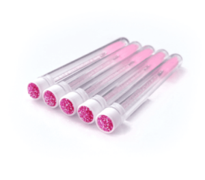 Szczoteczka w Tubie Brokatowa Glitter Rozowa Zestaw 10 szt - obrazek 4