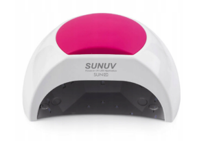 SUNUV Lampa UV/LED do Manicure SUN2C Biała 48W z Lustrzanym Dnem