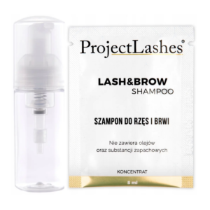 ProjectLashes Zestaw Szampon KONCENTRAT 5 ml + Butelka Pianotwórcza z Pompką 30 ml 1 szt