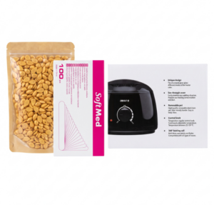 Zestaw Do Depilacji Podgrzewacz iWax + Wosk Full Body 100 g + Szpatułki Do Depilacji 100 szt