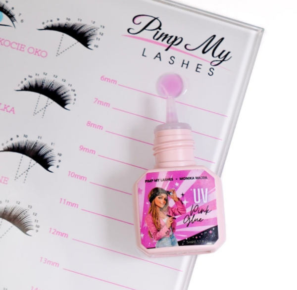 Pimp My Lashes Klej Do Przedłużania Rzęs UV Pink Glue Monika Wajda 5 ml
