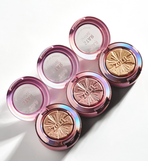 ZOLA Star Shine Sparkle Cień do Powiek z Brokatem Silver Pink 3,5 g