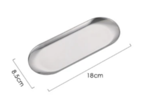 Tacka Zabiegowa Ze Stali Nierdzewnej 18 x 8,5 cm Srebrna 1 szt