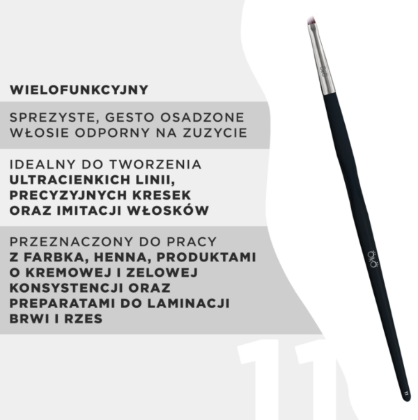 OkO Pędzel Mini Skośny 11 Black