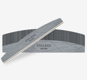 STALEKS Pilnik Mineralny do Paznokci Półksiężyc Łódka SMART 40 150/180 grit Zestaw 25 szt